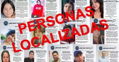 FGE localiza a trece personas reportadas como desaparecidas