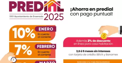 En enero hasta 12% de descuento en pago de predial