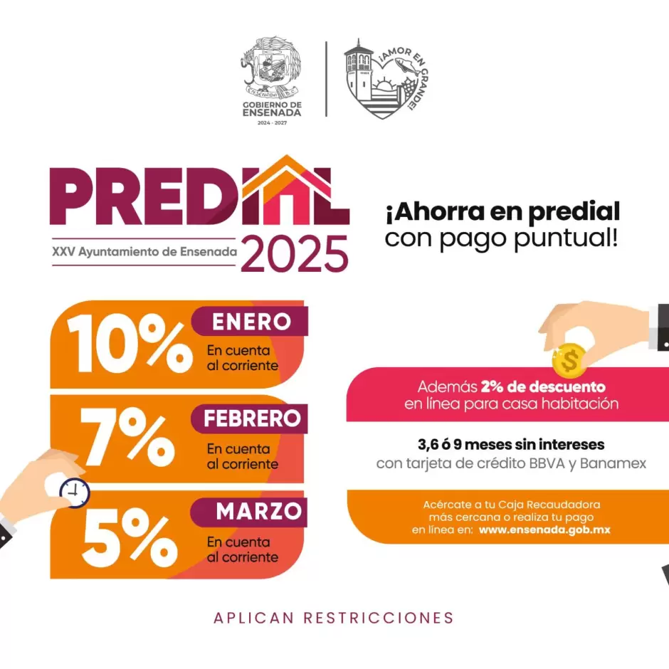 En enero hasta 12% de descuento en pago de predial