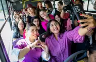 Invita gobernadora Marina del Pilar a mujeres a utilizar el Transporte Violeta en Mexicali