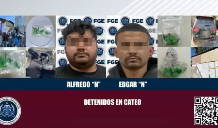 Detenidos durante cateos por narcomenudeo