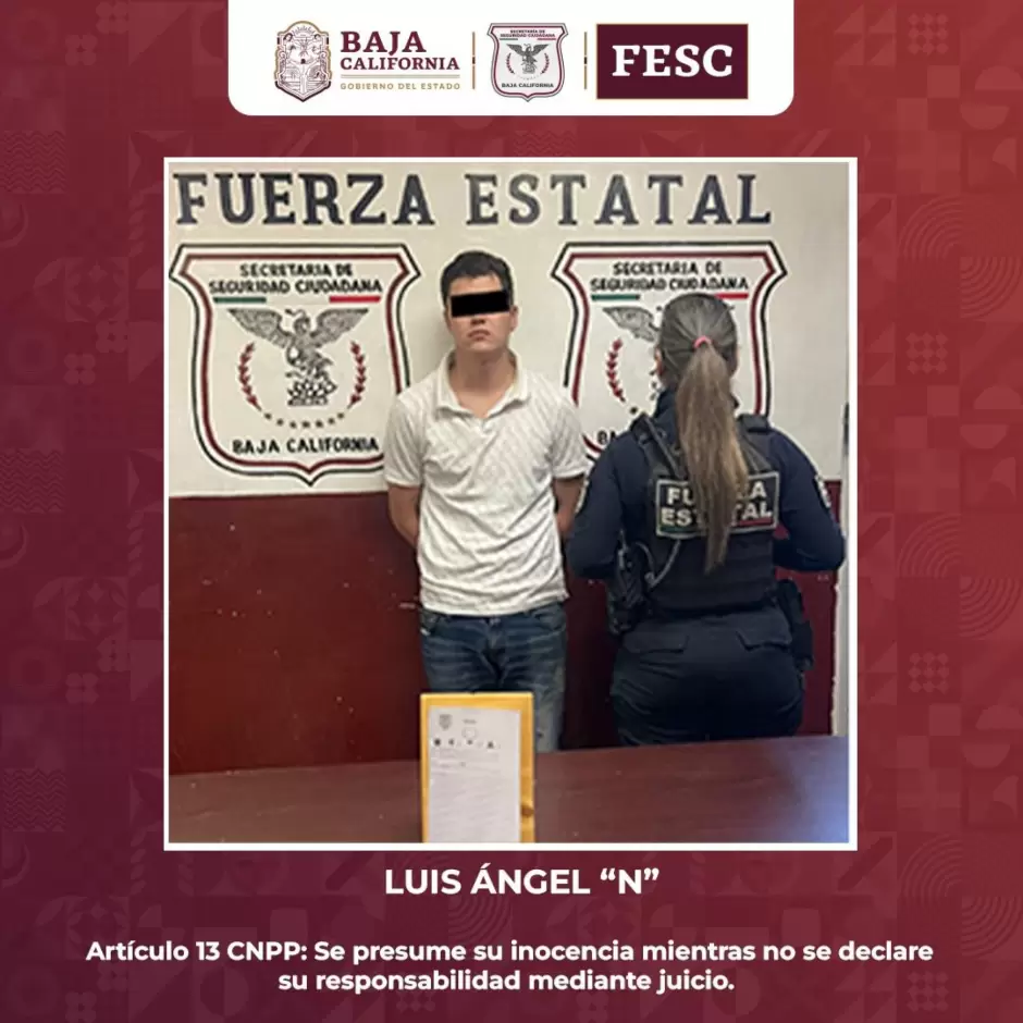 Aprehende FESC a presuntos narcomenudistas en Mexicali, Tijuana y Ensenada