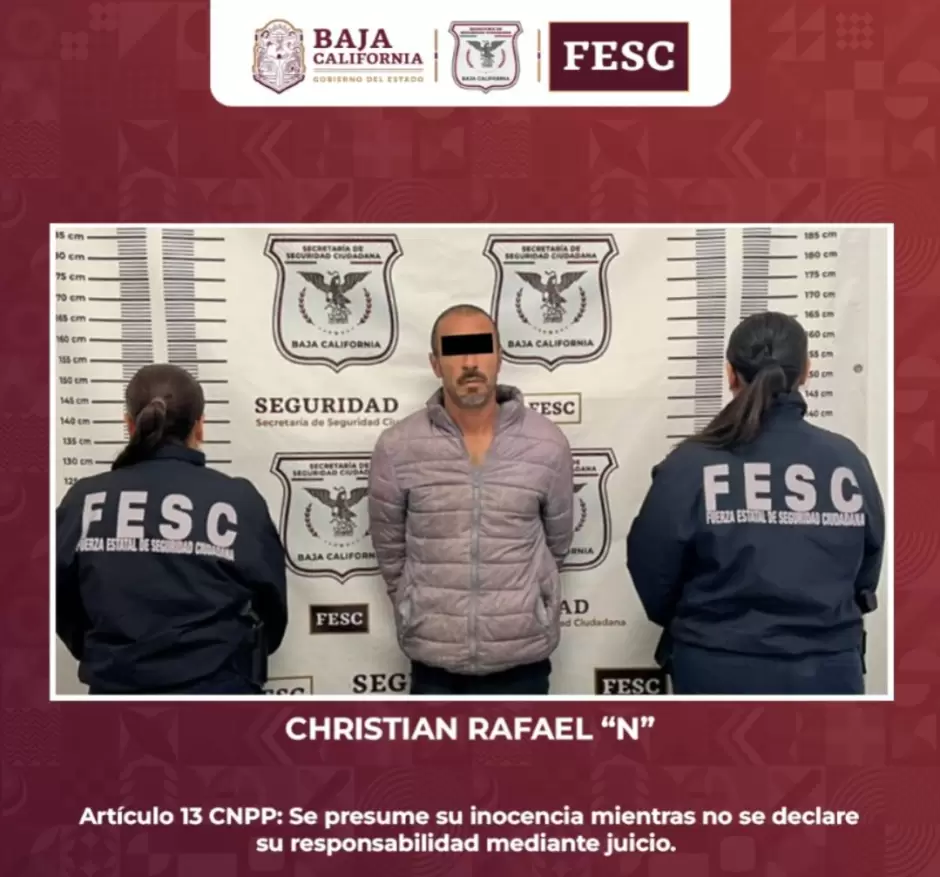 Aprehende FESC a presuntos narcomenudistas en Mexicali, Tijuana y Ensenada