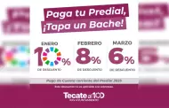 Invita gobierno de Tecate a aprovechar los descuentos en el pago de predial