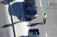 VIDEO: Graban con drones nuevo "modus operandi" de auxiliares de trnsito que cobran para dejar pasar a gaviotones