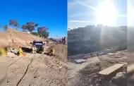 Bomberos rescatan a mujer atrapada en una cueva en Tijuana