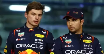 Max Verstappen y Checo Prez