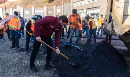 Constata presidente municipal de Tijuana Ismael Burgueo obras de mantenimiento