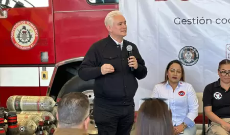 Apoya Ramos a bomberos de San Quintn