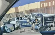 Patrulla de la Polica Municipal se ve involucrada en accidente; una mujer resulta herida