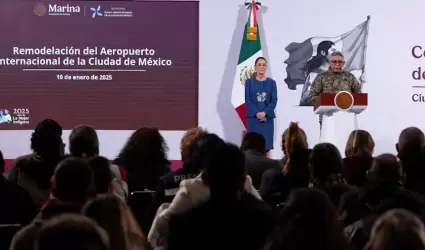 Presidenta de Mxico anuncia remodelacin del Aeropuerto Internacional de la Ciu