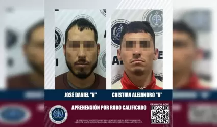 Detenidos por robo