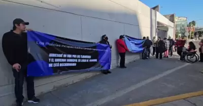 Manifestacin frente a las oficinas de la SSPCM