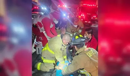 Incendio en casa habitacin deja a mujer de la tercera edad lesionada en Tijuana