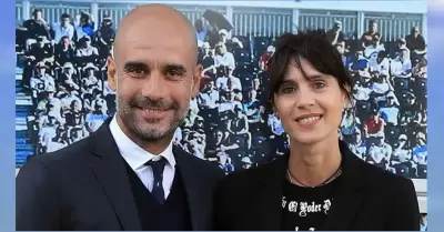 Pep Guardiola y su esposa Cristina Serra