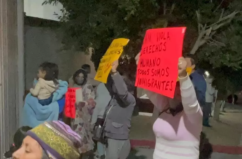 Protestan en albergue gape por la liberacin de cinco turistas colombianos