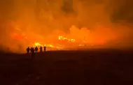 Incendio de zacate en zona sur de Playas de Rosarito es sofocado por diversas autoridades