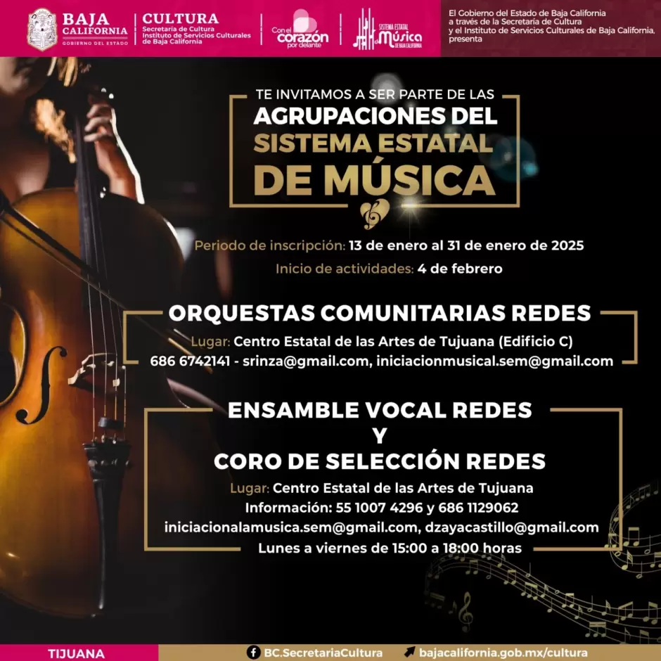 Inscripciones para talleres de iniciacin musical a poblacin infantil y juvenil en movilidad