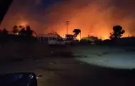 Incendio en Nido de las guilas bajo control parcial; carretera Tijuana-Tecate con circulacin intermitente