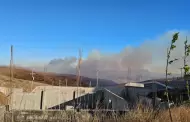 Bomberos de Tijuana y Rosarito trabajan para sofocar incendio en Las Arboledas