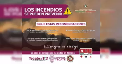 Recomendaciones para evitar incendios