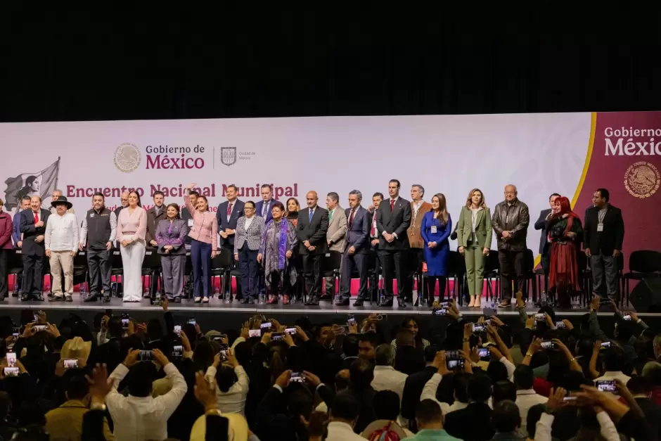 Participa gobernadora Marina del Pilar en el primer Encuentro Nacional Municipal convocado por la presidenta Claudia Sheinbaum