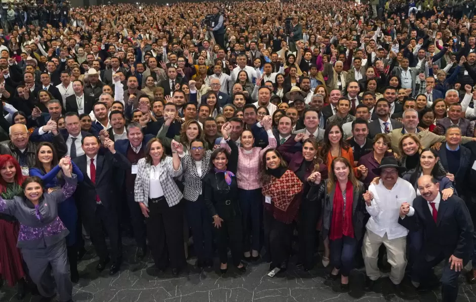 Participa gobernadora Marina del Pilar en el primer Encuentro Nacional Municipal convocado por la presidenta Claudia Sheinbaum