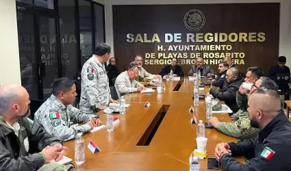 Presidenta municipal Roc�o Adame encabeza mesa de seguridad, refrendando el comp