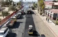 Informa alcaldesa Claudia Agatn avance del 64% en la pavimentacin asfltica de la calle Cuarta en la colonia Hidalgo