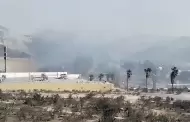 Incendio en Villas del lamo amenaza viviendas por fuertes vientos