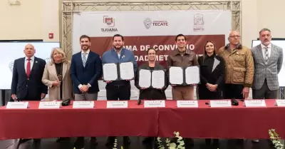 Firman alcaldes de Tijuana, Tecate y Playas de Rosarito convenio de coordinaci�n
