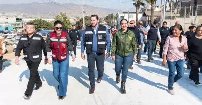 Obra de pavimentacin en la colonia Rincn Dorado