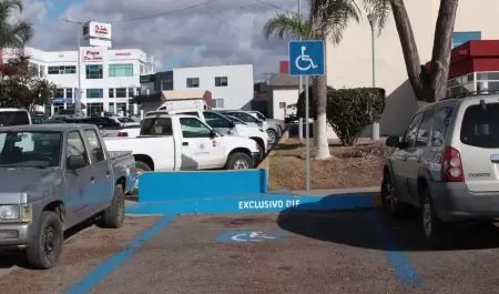 Tarjetn azul para estacionamiento