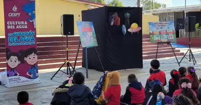 Teatro guiol en sus actividades de cultura del agua