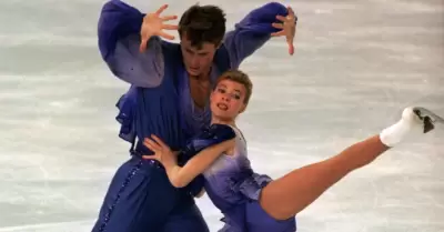 Los campeones mundiales de patinaje artstico de 1994, Evgenia Shishkova y Vadim