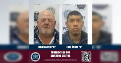 Dos hombres detenidos por diversos delitos