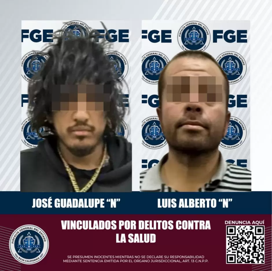 FGE vincula a proceso a dos hombres por posesin de marihuana