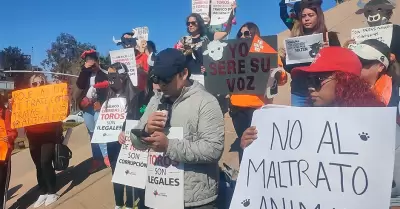 Se manifiestan en Tijuana para pedir se prohban las corridas de toros