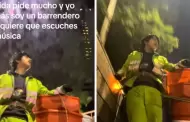 VIDEO: Msico barrendero rompe en llanto tras escuchar su cancin en radio