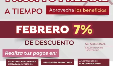 Descuento en el pago del impuesto predial