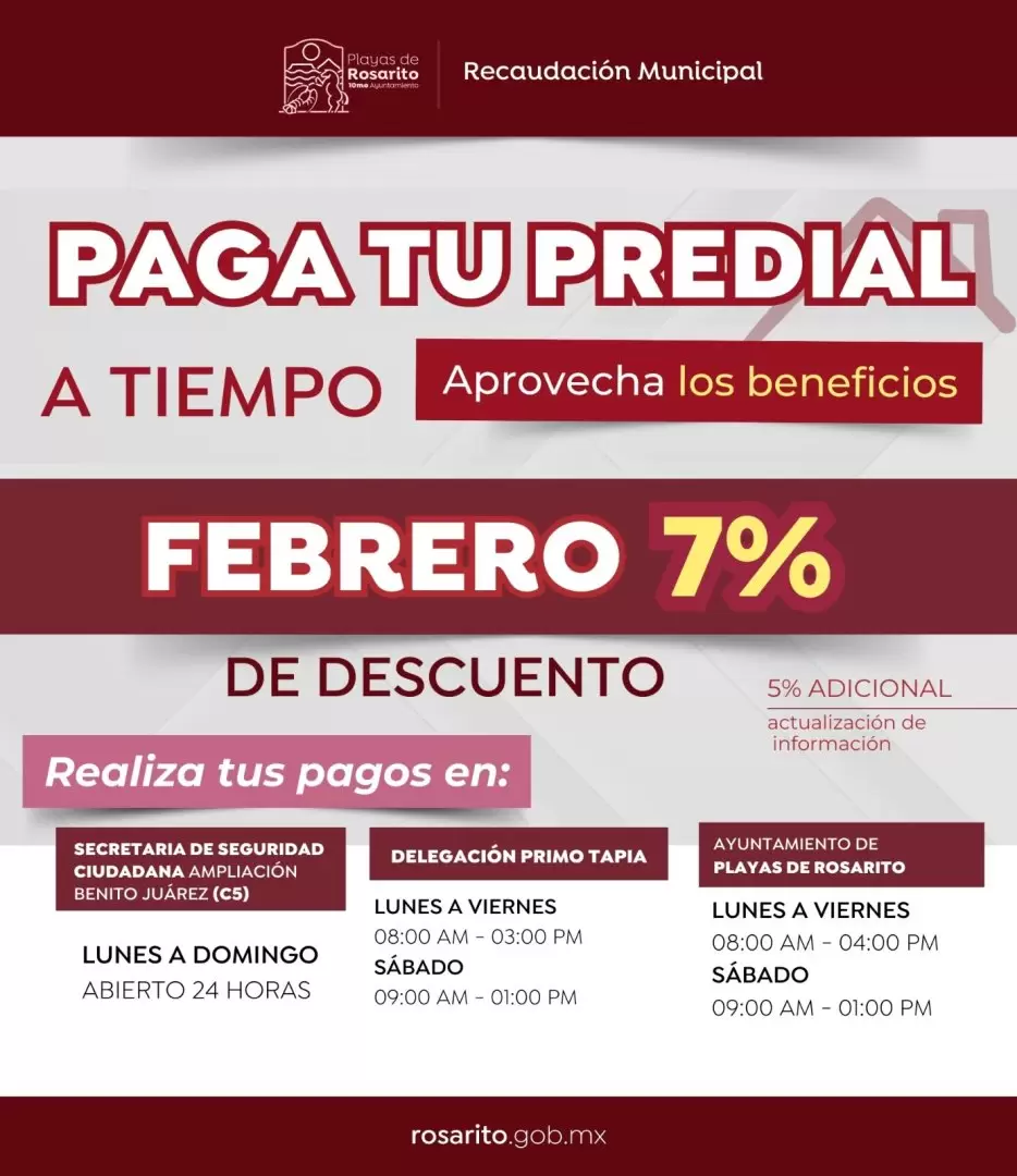 Descuento en el pago del impuesto predial