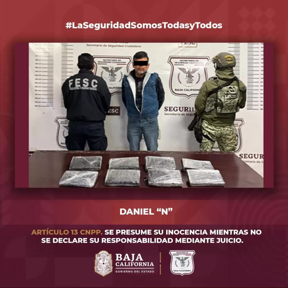 Detenido con fentanilo en Tijuana