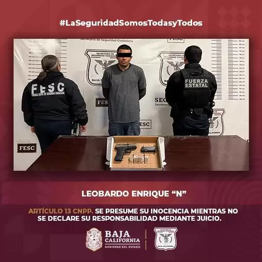 Fuerza Estatal detiene a hombre armado