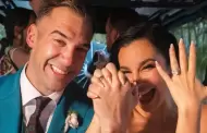 As luci Martha Higareda en su matrimonio con Lewis Howes este fin de semana