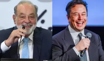 Elon Musk y Carlos Slim