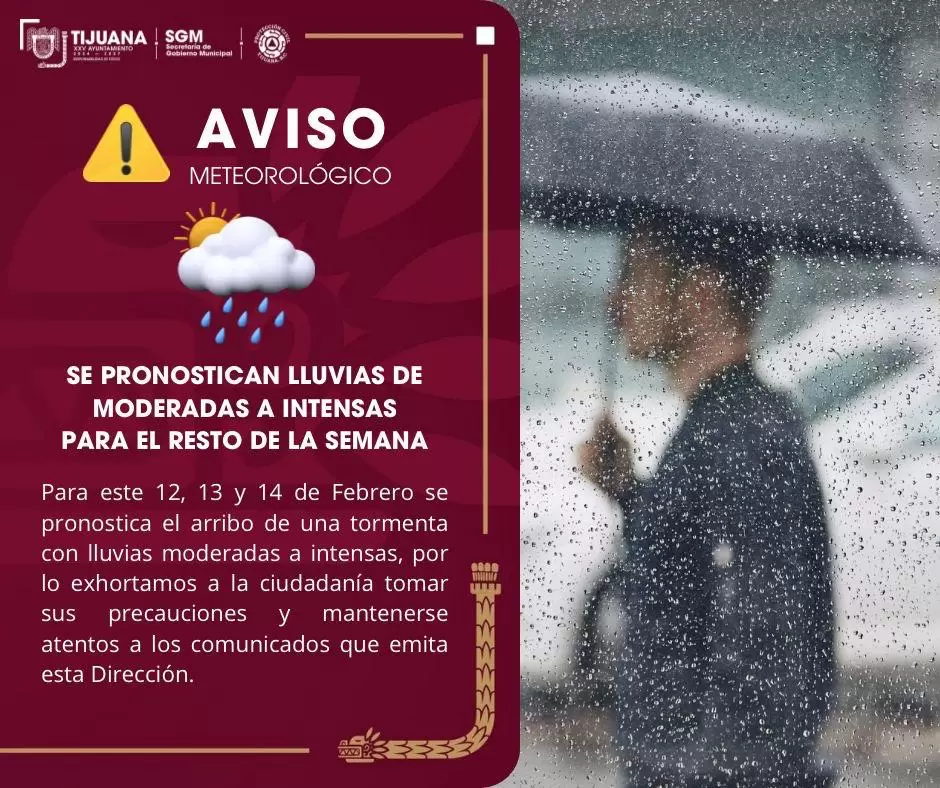 Aviso de lluvias