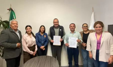 Firman convenio CEDHBC y Ayuntamiento de San Felipe