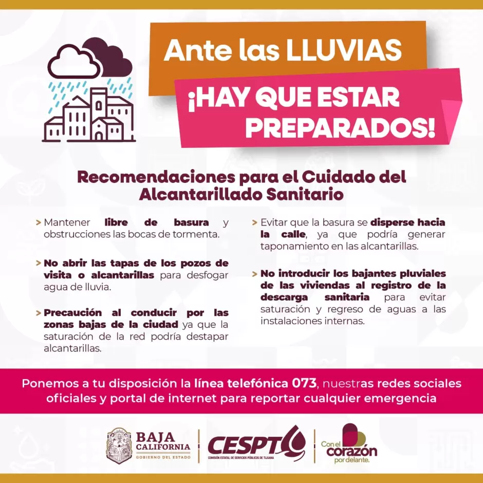 Protocolo de prevencin ante la proximidad de lluvias a la regin