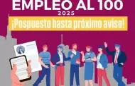 Se pospone Feria de Empleo al 100 hasta nuevo aviso