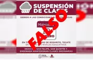 Secretara General de Gobierno alerta sobre informacin falsa referente a suspensin de clases